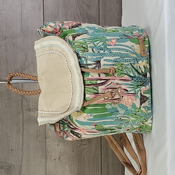 Sakroots Handbags - Sakroots Mellie Desert Scene Canvas Backpack Tote Shoulder Bag